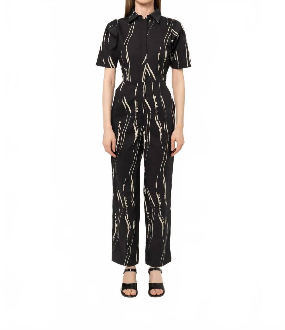 NEW BEL KAZAN women's kami jumpsuit in black sumi